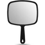 OMIRO Hand Mirror, All Black Handheld Mirror with Handle, 6.6 W x 9.3 L