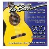 La Bella 900 Golden Nylon & Polished Golden Alloy Classical Guitar Strings Medium Tension