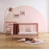 Small Storage Kid's Room CuddleCo Nola 2 Piece Nursery Furniture Set - Blush Pink