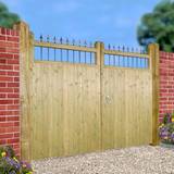 Space Saving Stairs Hampton Wooden Tall Double (Driveway) Gate 3600 mm
