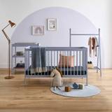 Small Storage Kid's Room CuddleCo Nola 3 Piece Nursery Furniture Set - Flint Blue