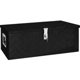 vidaXL Storage Box Black 31.5 x15.4 x11.8 Aluminum