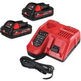 Batteries - Power Tool Chargers Batteries & Chargers Milwaukee M18 HNRG-302 18v HIGH OUTPUT 3.0Ah Battery & Charger Kit Inc 2x 3.0Ah Batts