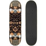 Brown Complete Skateboards Osprey Skateboard Candy Skull Brun 79 X 20 Cm