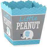 Blue Elephant Party Mini Favor Boxes Boy Baby Shower or Birthday Party Treat Candy Boxes Set of 12