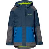 Pockets Rain Jackets Vaude Kid's Caprea 2l Jacket - Dark Sea/Green