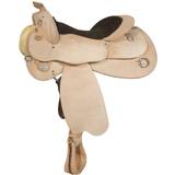 Circle Y Roughout Trainer Saddle 16 Natural
