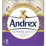 Recycled Packaging Cleaning Equipment & Cleaning Agents Andrex Supreme Quilts Toilet Roll 9 Rolls