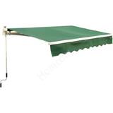 Awnings OutSunny Garden Patio Manual Retractable Awning Canopy