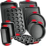 NutriChef NCSBS10S 10-Piece Carbon Oven Tray