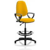 Yellow Gaming Chairs Dynamic Permanent Contact Backrest Task Operator Chair Loop Arms Eclipse I Senna Yellow Seat High Back