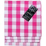 Homescapes Check Gingham Cloth Napkin Pink