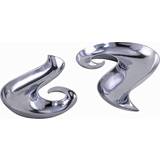 Silver Bowls Homescapes Set of Two Beautiful Swirls Bowl