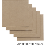 MDF Boards Snapmaker 2.0 MDF Wood sheets 200 x 200mm A250