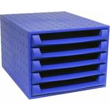 Archiving Boxes Exacompta The Box Forever 5 Drawer Unit, Cobalt