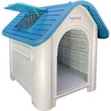 Plastic dog kennel Blue HugglePets Plastic Dog Kennel With