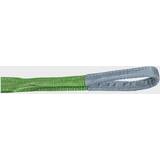 Lifting strap, max. load 4000 kg, pack of 2, green, with 2 loops, effective length 4 m