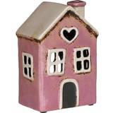 Candle Holders Shudehill Village Pottery Pink Heart Candle Holder