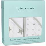 Aden + Anais Baby Towels Aden + Anais Essentials Cotton Muslin Hooded Towels 2-pack Dusty
