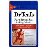 Dermatologically Tested Bath Salts Dr Teal's Pure Epsom Salt Soak Wellness Therapy Rosemary & Mint 1360g