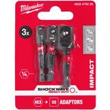 Power Tool Accessories Milwaukee Shockwave Socket Adaptor Set-3pc