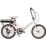 250 Wh E-City Bikes Compass Comp Folding Bike - White Unisex