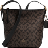 Coach Val Duffle In Signature Canvas - Gold/Brown Black