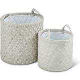 Ickle Bubba Cosmic Aura Pack of 2 Storage Baskets-Grey