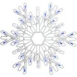 Northlight 15" Pure White Snowflake Silhouette Christmas Lamp