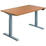 Jemini SitStand Desk with Cable Ports 1200x800x630-1290mm Nova