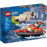 Fire Fighters Lego Lego City Fire Rescue Boat 60373