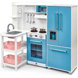 Role Playing Toys Plum Penne Pantry Wooden Corner Kitchen With Fridge Berry Blue