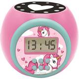 Pink Alarm Clocks Kid's Room Lexibook Unicorn Projector Alarm Clock