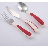 NRS Healthcare Kura Care Adult Cutlery Set Red
