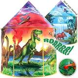 Animals Outdoor Toys Dinosaur Discovery Kids Tent with Roar Button