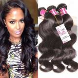 Black Hair Wefts UNice Brazilian Body Wave 22 20 18 inch 3-pack Natural Black