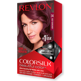 Revlon Permanent Hair Dyes Revlon ColorSilk Beautiful Color Permanent Hair Color Deep Burgundy Count