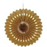 Honeycomb Balls Unique Party 63195 40cm Gold Tissue Paper Fan Decoration