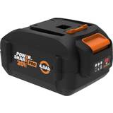 Batteries - Orange - Power Tool Batteries Batteries & Chargers Worx Power Share 20V Pro Max 4Ah Battery