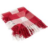 DII Buffalo Check Blankets Red, White (152.4x127cm)