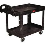 Rubbermaid 2-Shelf Utility Cart with Lipped Shelf (Small)