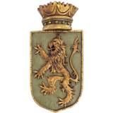 Design Toscano Medieval Rampant Lion Shield Wall Decor 17.8x36.8cm