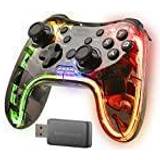 Xbox 360 Game Controllers Mars Gaming Wireless Controller MGP24 For PS3 RGB Neon