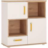 Orange Storage Furniture To Go 4Kids 2 Door 1 Drawer Cupboard with 2 open