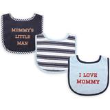 Luvable Friends 3-Pack "i Love Mommy" Bibs In Blue Blue 3 Pack