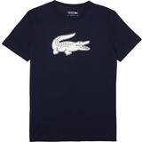 Lacoste Sport 3D Print Crocodile Breathable Jersey T-shirt - Navy Blue/White