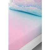 Bed Sheets Catherine Lansfield Ombre Rainbow Clouds Bed Sheet Blue, Pink (90x190cm)