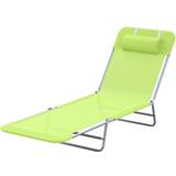 OutSunny Adjustable Sun Bed Chair-Coffee
