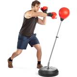 Leather Punching Bags Tech Tools Punching Bag with Stand