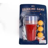 Drinking Games Original Adult Drinking Game Beer Pong Set 12 Red Plastic Cups 3 Ping Pong Balls